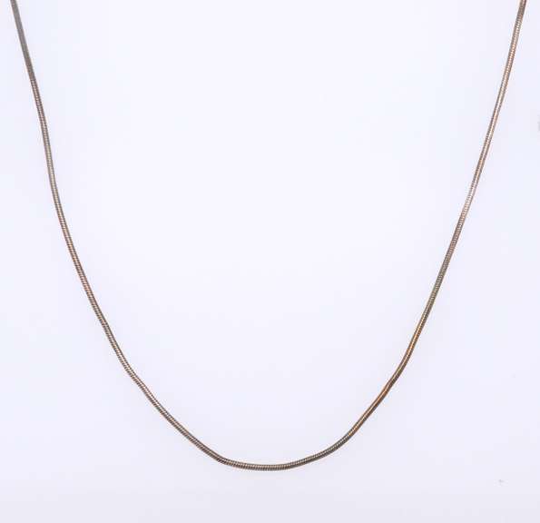 Vintage Sterling Silver Snake Chain Necklace