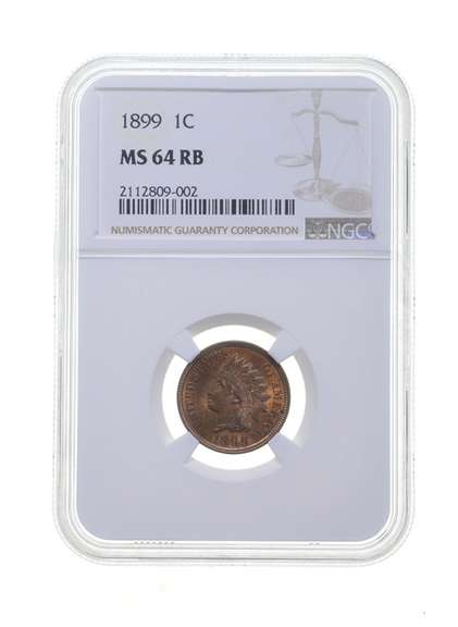 MS64 RD 1899 Indian Head Cent - Graded NGC