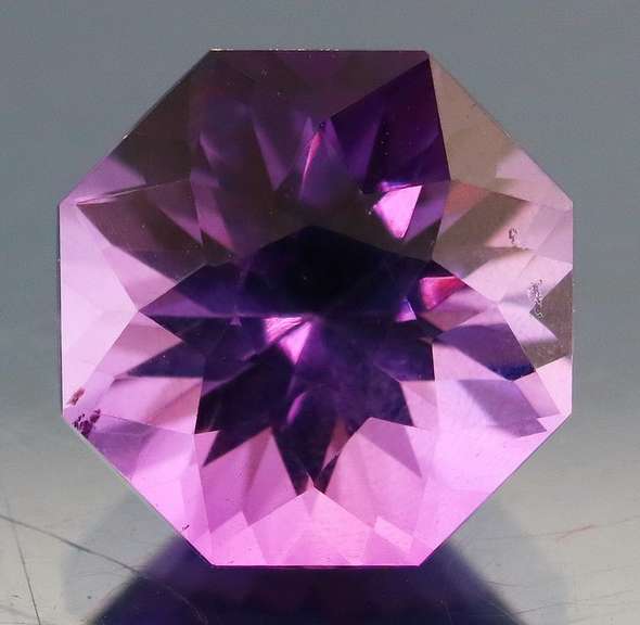 Pristine 5.86ct Portuguese cushion cut Bolivian Amethyst