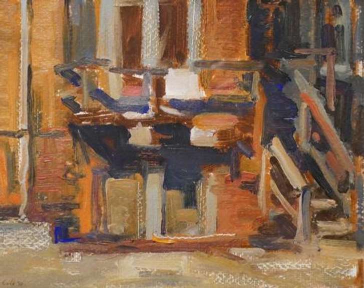 Beautiful Original oil on paper Abstract painting