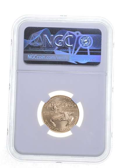 MS70 1996 $10 American Gold Eagle - Graded NGC
