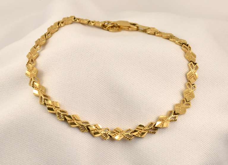 Sweet 14k YG Bracelet