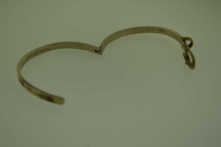Vintage Sterling Silver Belt Buckle Bangle