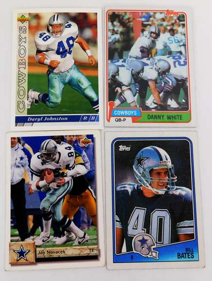 4 Dallas Cowboys Greats Football Cards