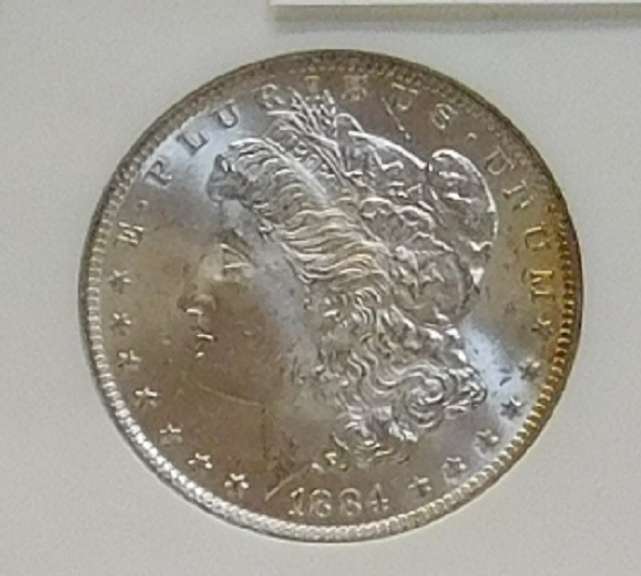 1884-O Morgan Dol NGC MS-64, near Gem