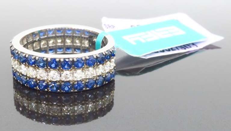 New EFFY Diamond & Sapphire Ring