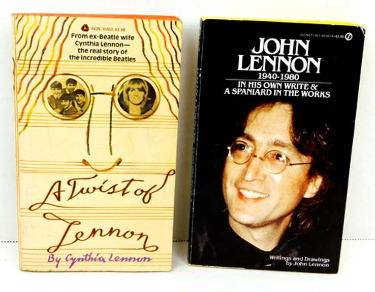 2 Vintage John Lennon Beatles Paperback Books