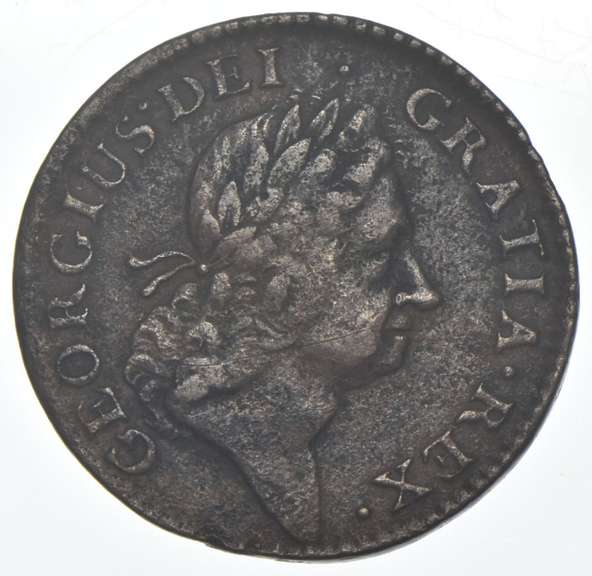 1724 Hibernia Colonial Copper Coin 1/2p