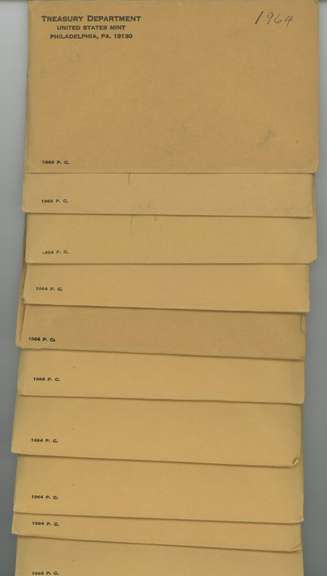 Lot of 10 Silver US Proof Sets of 1964