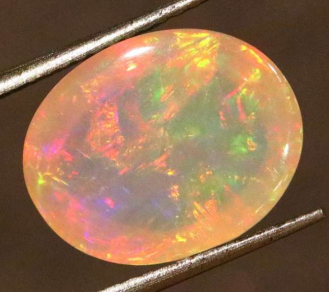 Glowing! 4.63ct full cover multi-pattern Jelly Opal
