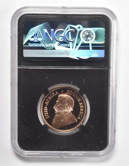 PF70UCAM 2019 South Africa 1/2 Krugerrand Fine Gold Signed Graded NGC