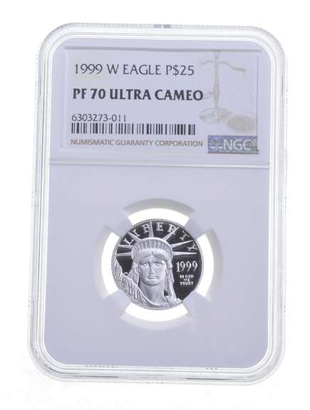 PF70 UCAM 1999-W $25 American Platinum Eagle - Graded NGC