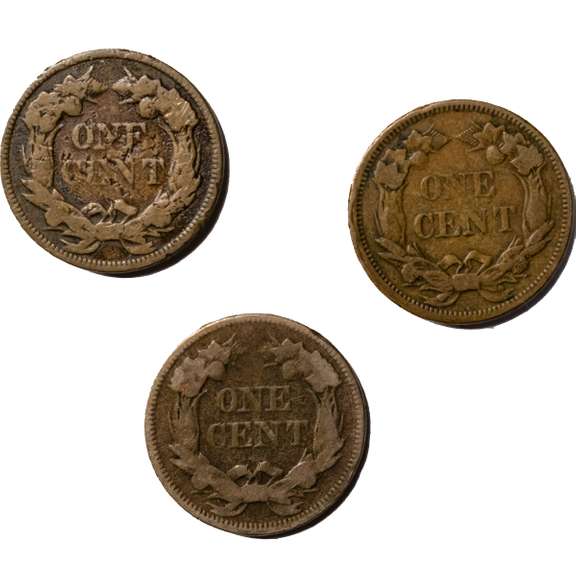 3 Types Flying Eagle Cents
