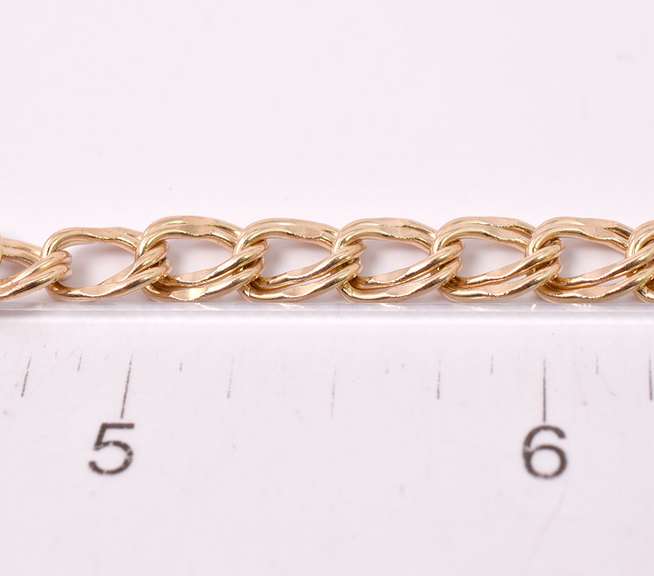 Gorgeous Double Link Bracelet in 14K Yellow Gold