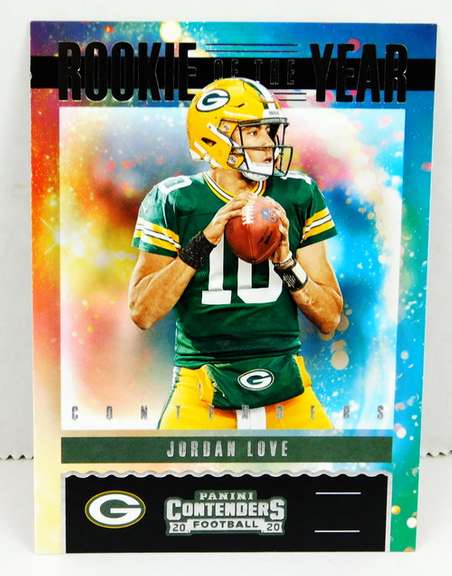 Jordan Love 2020 Panini Rookie of the Year Football Card