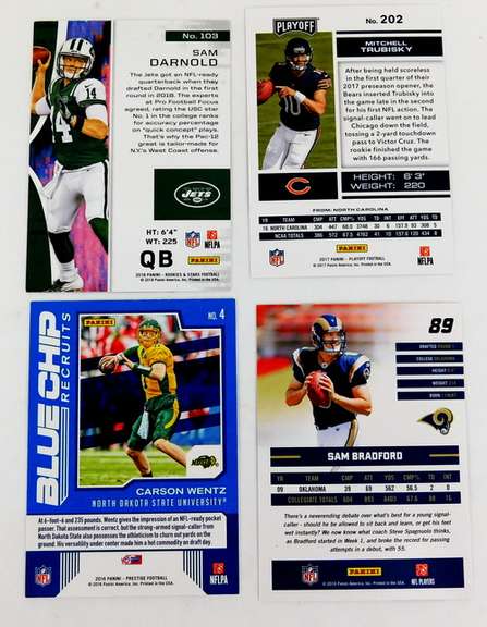 4 Rookie QB Football Cards