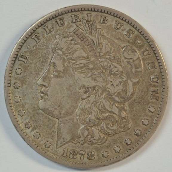 Very nice 1878-CC Morgan Silver Dollar. Upper end circ