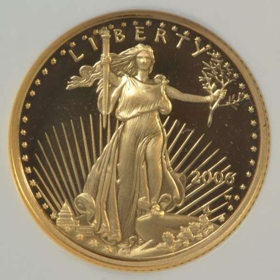 Perfect NGC PF70 ULTRA CAMEO 2006-W $5 Gold Eagle coin