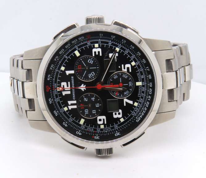 Chase Durer Central Command Alarm Stainless Steel Watch