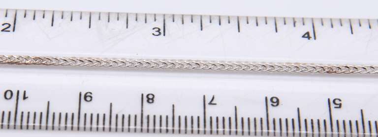 Italian Sterling Silver Popcorn Chain Necklace