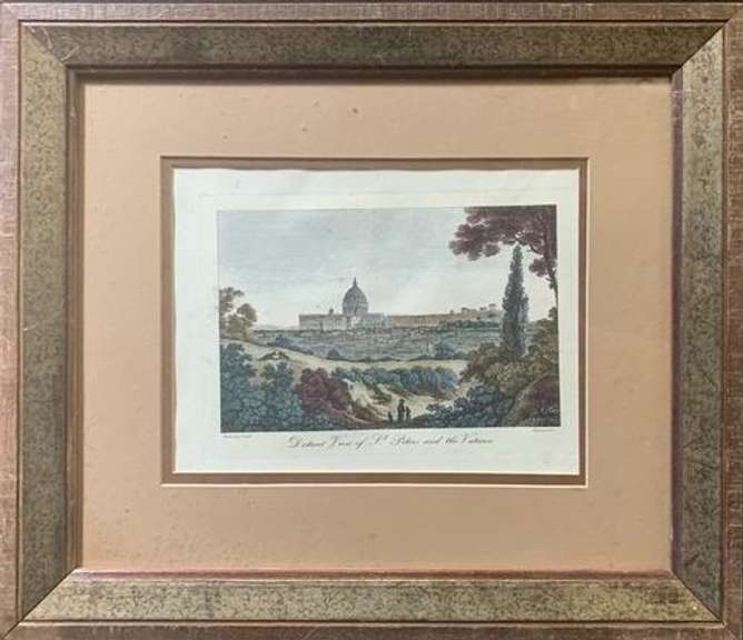 Framed J.Smith Vintage Engraving