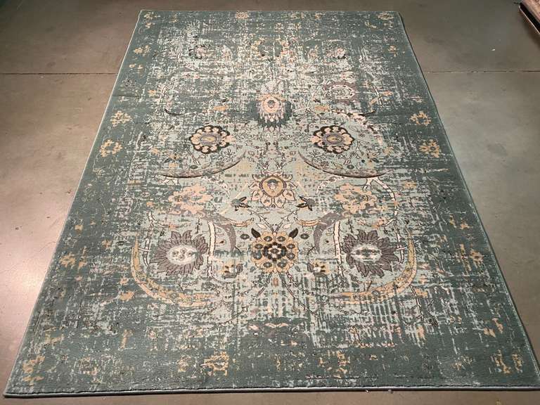 STUNNING VINTAGE REPRO RUG 6x8