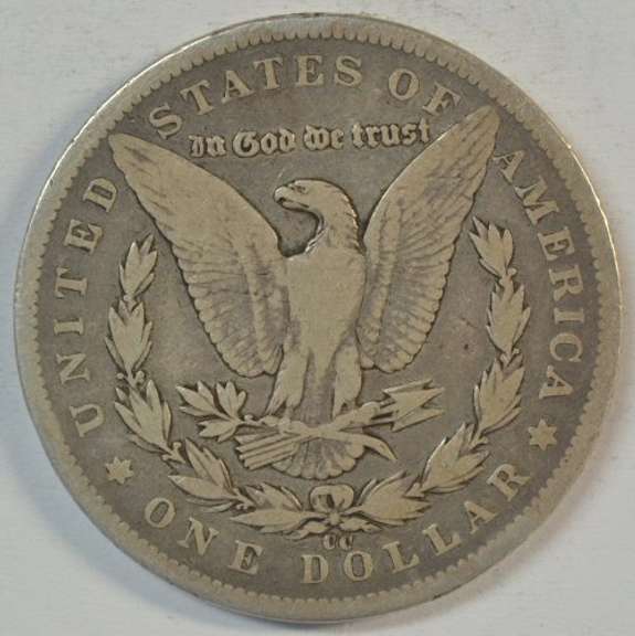 Rare key date 1893-CC Morgan Silver Dollar in circ