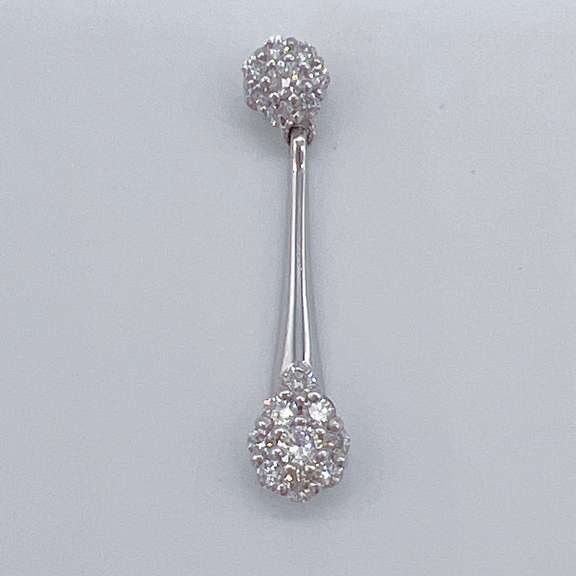 14kt White Gold & Diamond Pendant