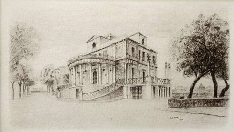 L Venuti 1949 Vintage Engraving