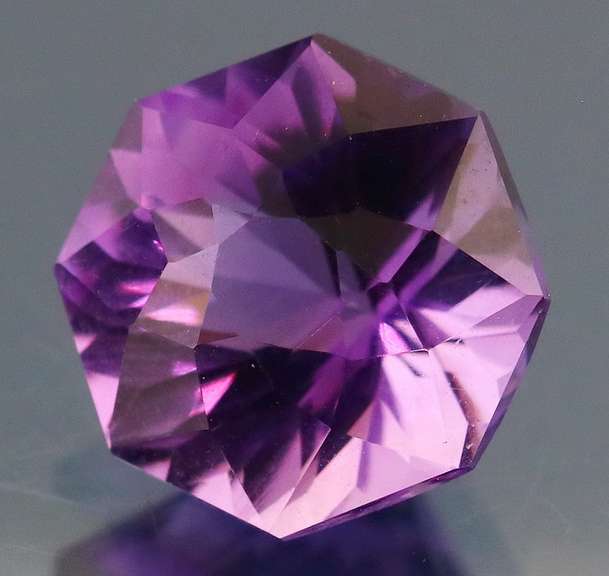 Pristine 4.56ct Portuguese cushion cut Bolivian Amethyst