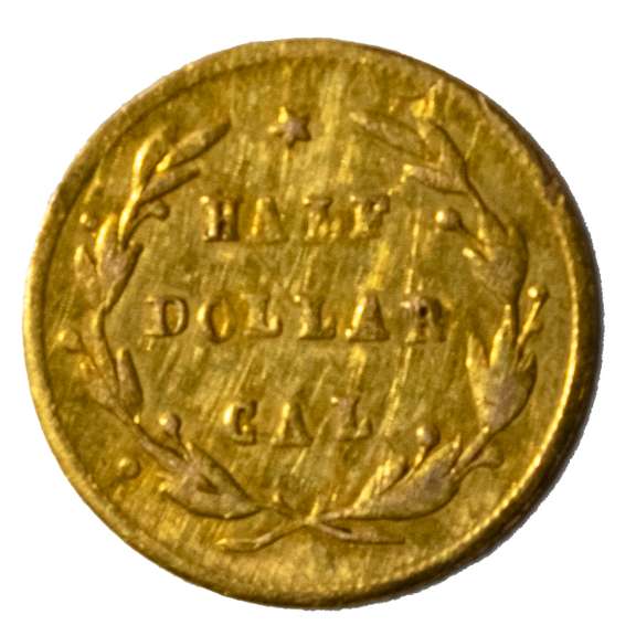 1871 Round 50 Cent California Gold Token