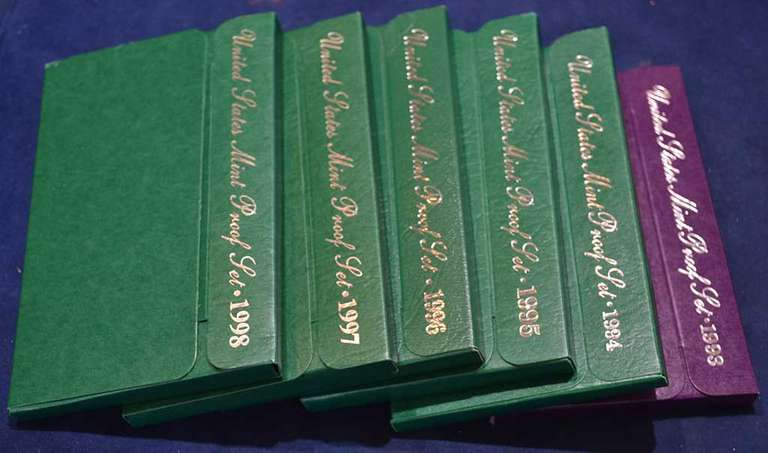 1993-1998 US Mint Proof Set Run