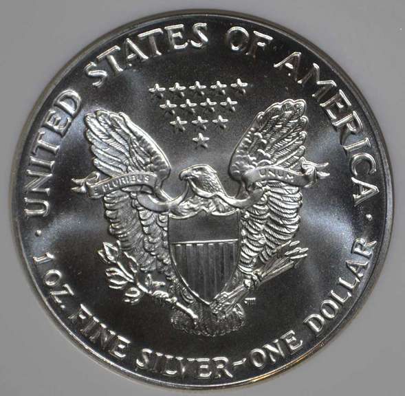 1992 American Silver Eagle NGC MS69