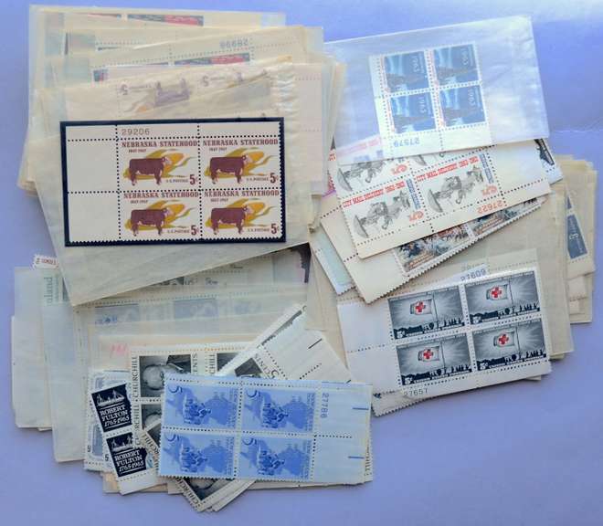 200 5 Cent Mint US Plate Blocks $40 Face Value