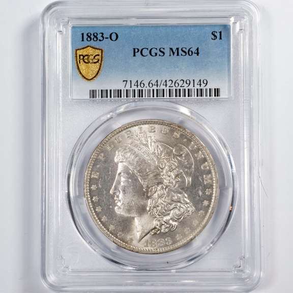 1883 0 Morgan Dollar PCGS MS64