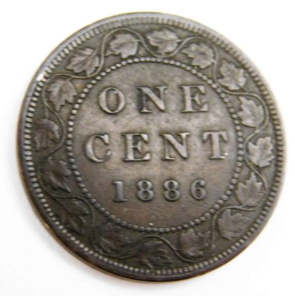 1886 Canada Large Cent Coin
