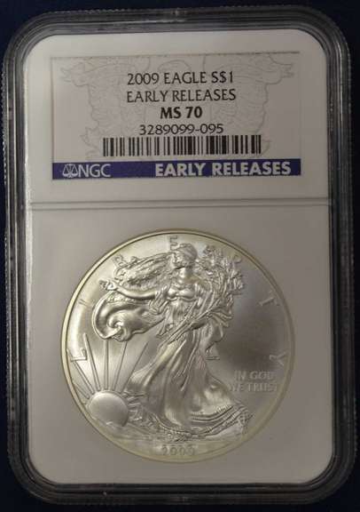 2009 American Silver Eagle Early Releases NGC MS70