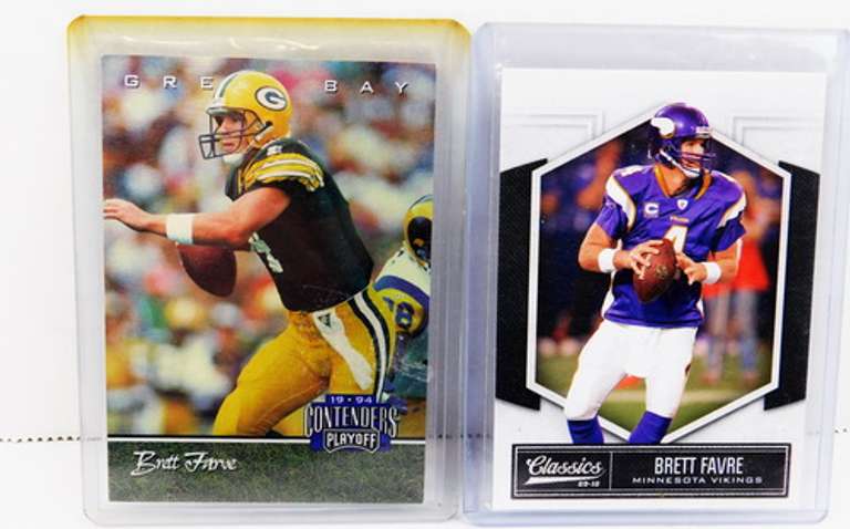 2 Brett Favre Football Cards