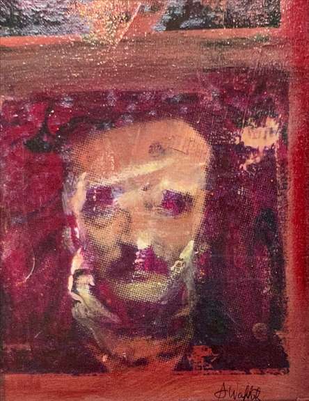 Edgar Allen Poe Original Art by Stephen Wakefield (Poe #2)