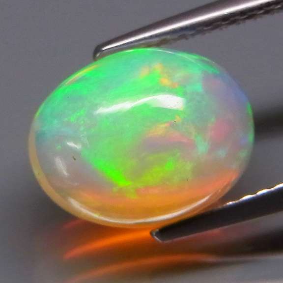 Glowing! 2.78ct full cover multi-pattern Jelly Opal