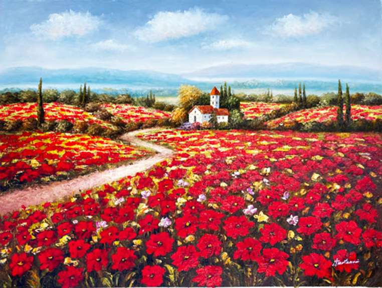 ONE OF A KIND BEAUTIFUL PAINTING ON CANVAS