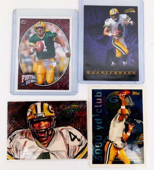 4 Brett Favre Football Cards