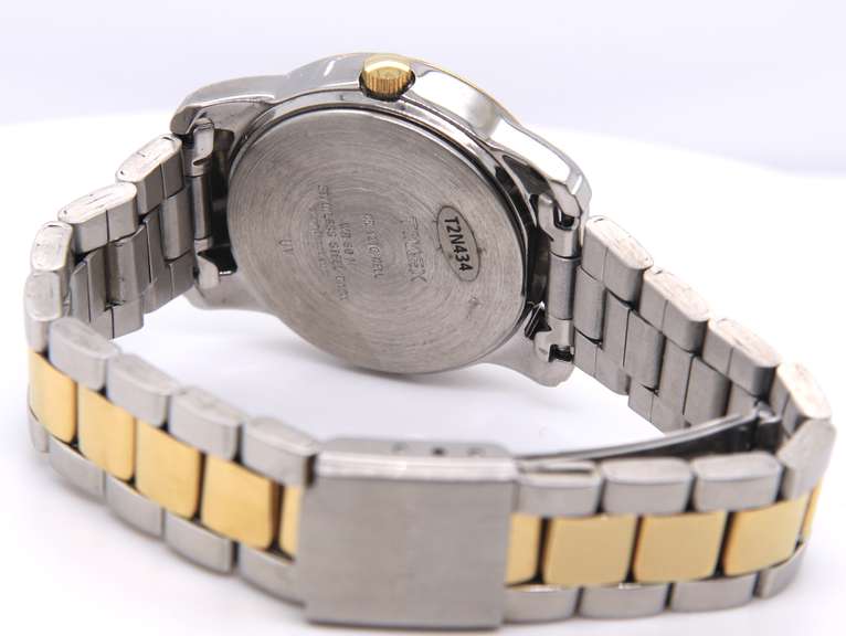 Timex Indiglo Two Tone Stainless Steel Watch