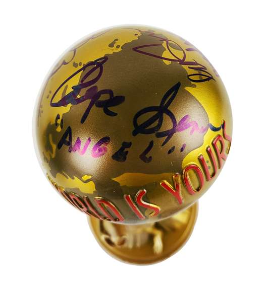 Scarface Cast Al Pacino Plus Signed Official World Is Yours Statue ACOA