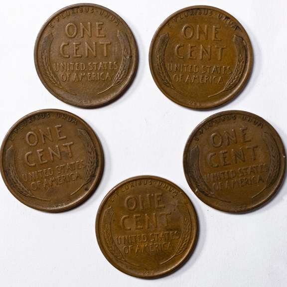 5 1909 VDB Lincoln Type Cents