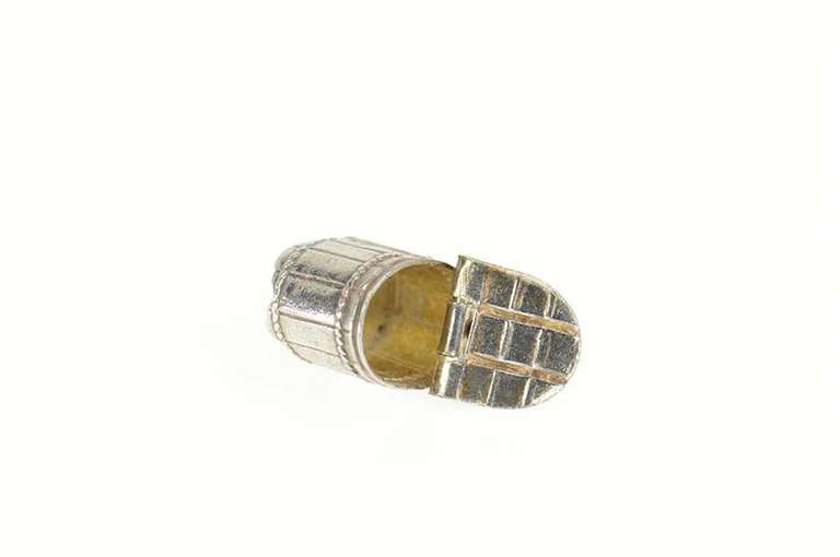 Sterling Silver 3D Antique Inspired Wash Bucket Charm/Pendant