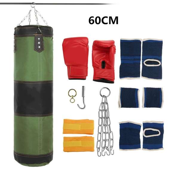 Filled Adult Hanging Punch Bag Heavy Boxing Training