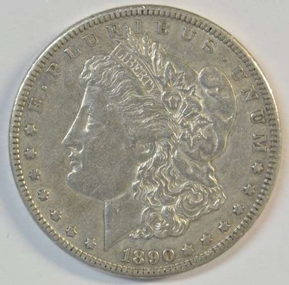Scarce boldly-defined 1890-CC Morgan Silver Dollar. Key date