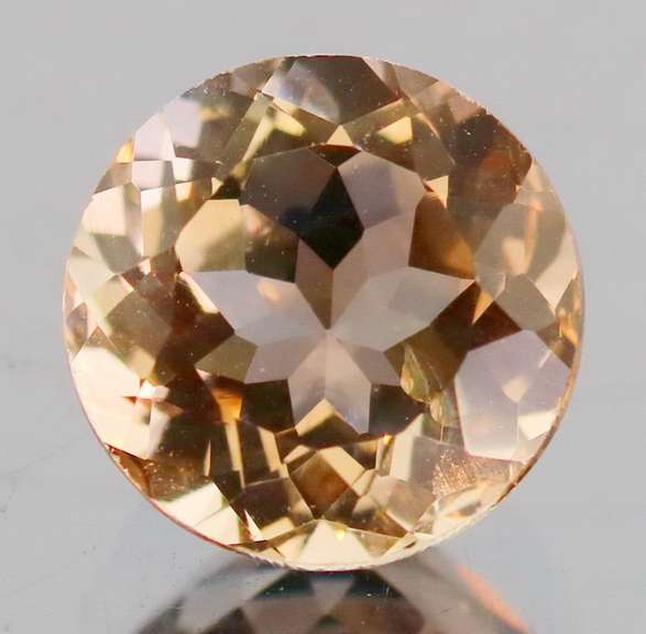 Brilliant champagne 3.58ct Imperial Topaz solitaire
