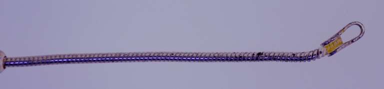 Italian Sterling Silver Ball Station chain Bracelet